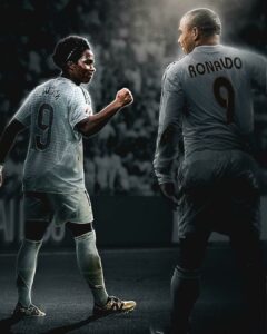Endrick e Ronaldo, os únicos brasileiros que vestiram a camisa 9 do Real Madrid…