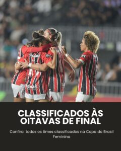 Definidos os classificados às oitavas de final da Copa do Brasil Feminina
