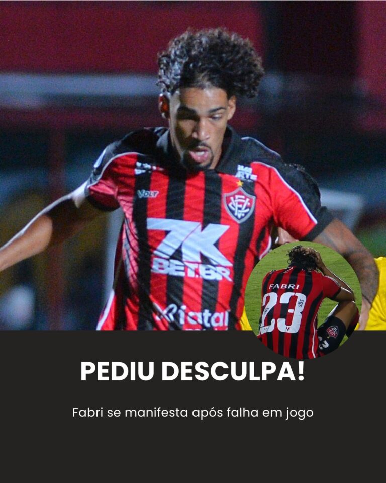 Fabri, do Vitória, se manifesta após grave falha contra o Juventude!