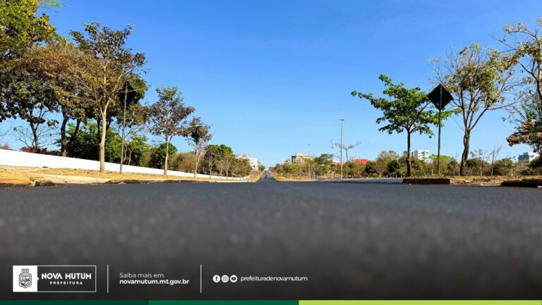 Revitalização de ruas e ciclovias em Nova Mutum alcança mais de 251 mil m² em 20…
