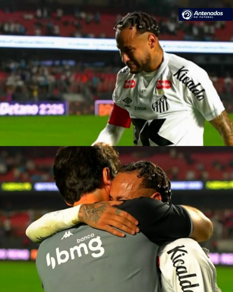 Imagens fortes de Neymar chorando muito em campo (e abraçado com Fernando Diniz)…