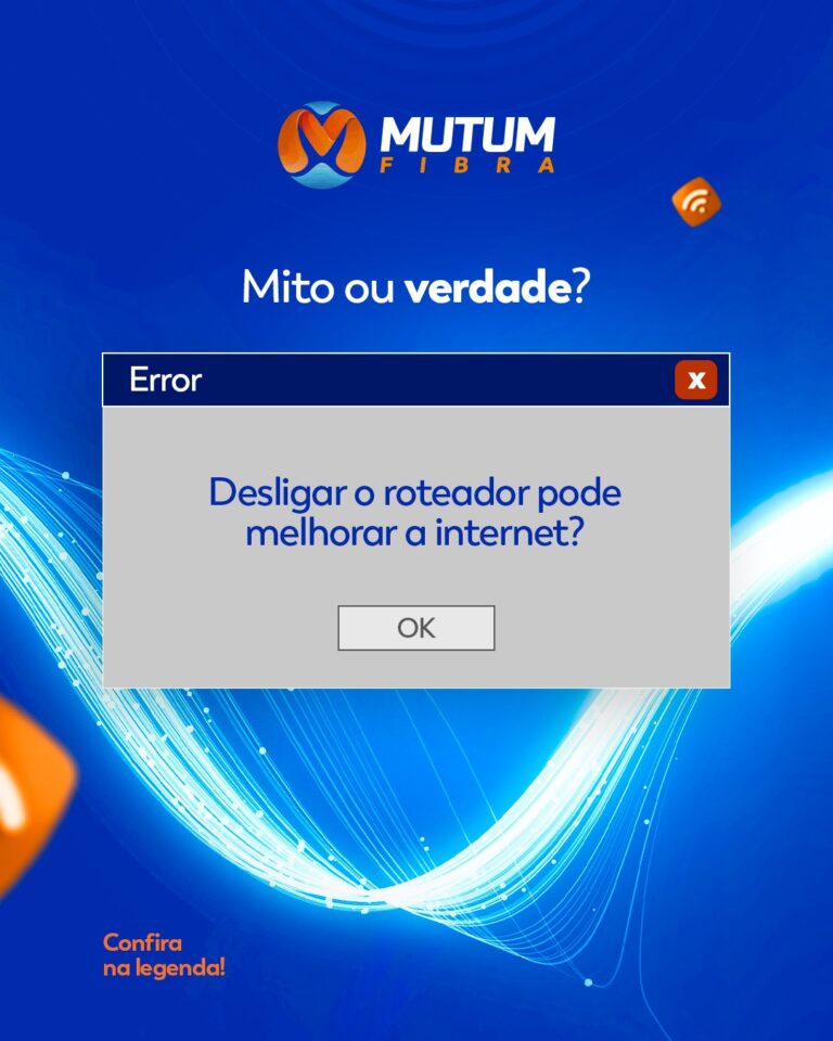 Desligar o roteador melhora a internet?

Sim! Reiniciar o roteador de vez em qu…