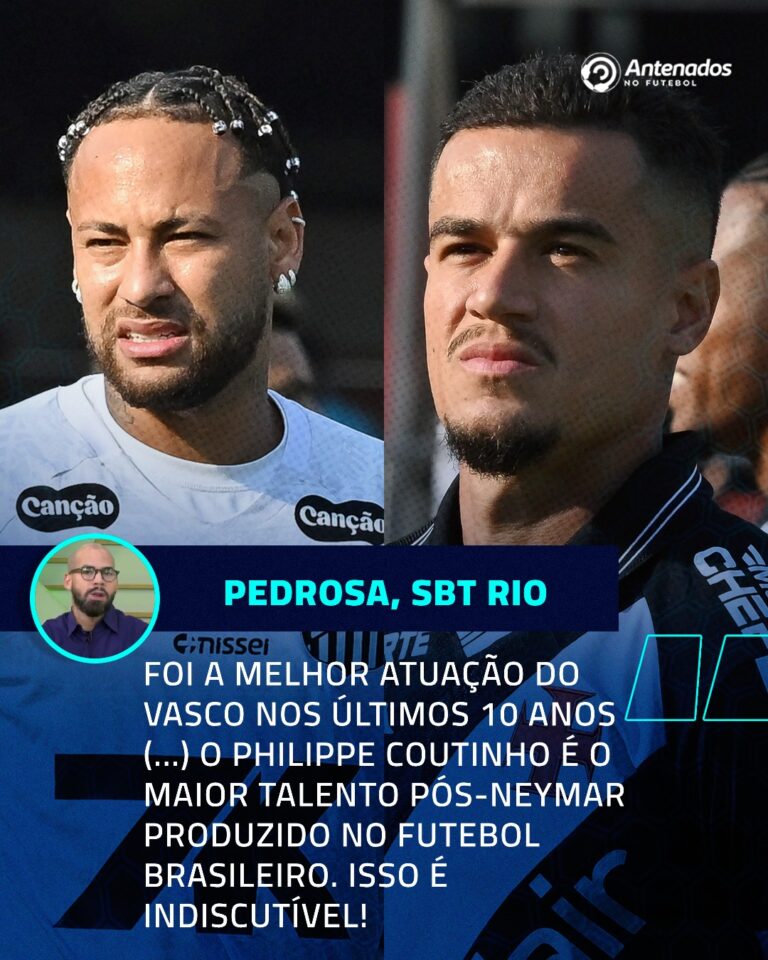 Durante o SBT Rio, o comentarista Pedrosa comentou sobre o Vasco e falou sobre …