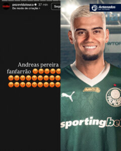 Após a ida de Andreas Pereira para o Palmeiras, o MC e flamenguista Poze do Rod…