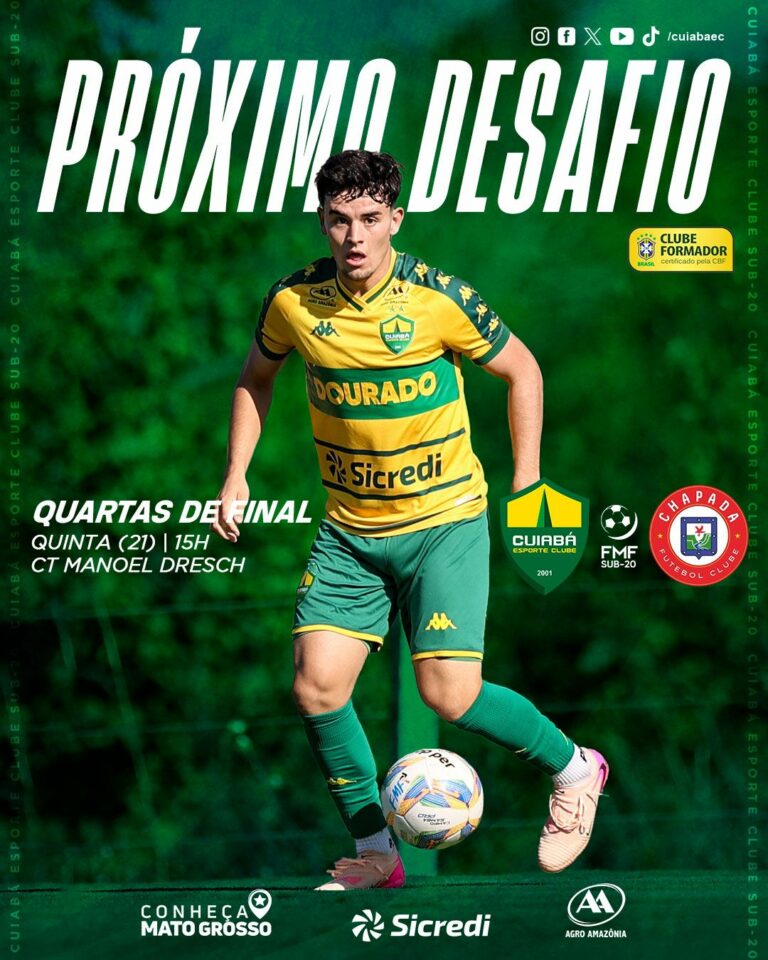 Vale vaga na semifinal!

 Chapada
 Volta – Quartas do Estadual Sub-20
 CT Manoe…