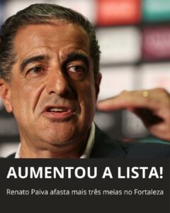 FORA DOS PLANOS! Paiva aumenta lista de afastados do Fortaleza com três meias
