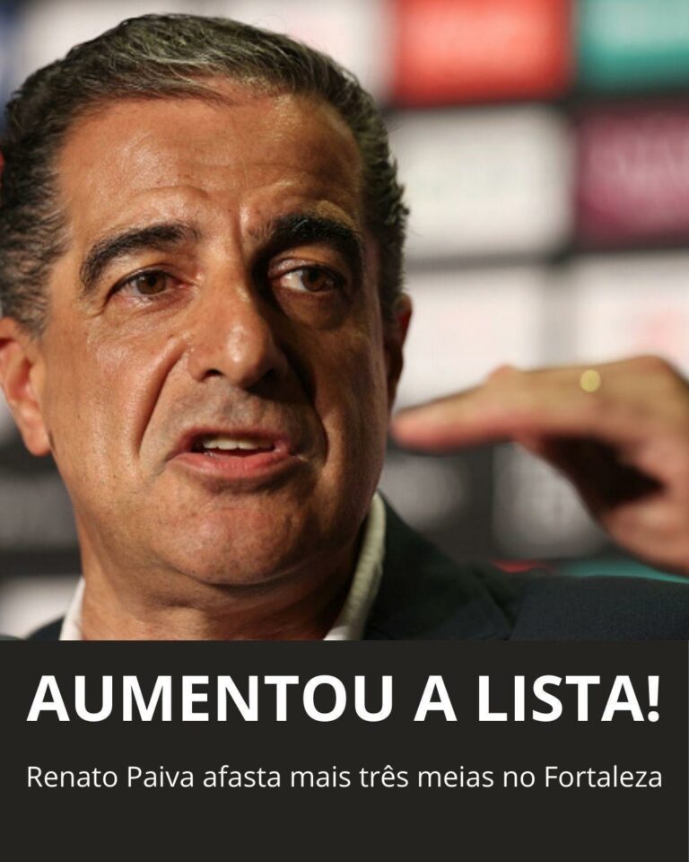 FORA DOS PLANOS! Paiva aumenta lista de afastados do Fortaleza com três meias