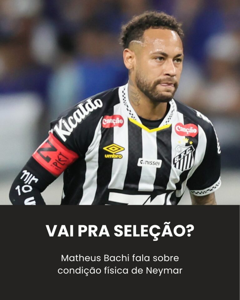 Auxiliar do Santos, Matheus Bachi afirma que condição de Neymar é… Ver mais