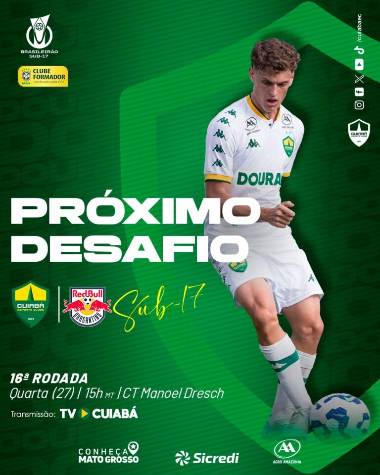 A equipe sub-17 do Cuiabá volta a jogar nesta Quarta-feira (27) pelo Campeonato …