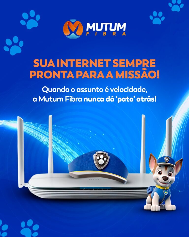 Sua internet sempre pronta para a missão!

Quando o assunto é velocidade, a Mut…