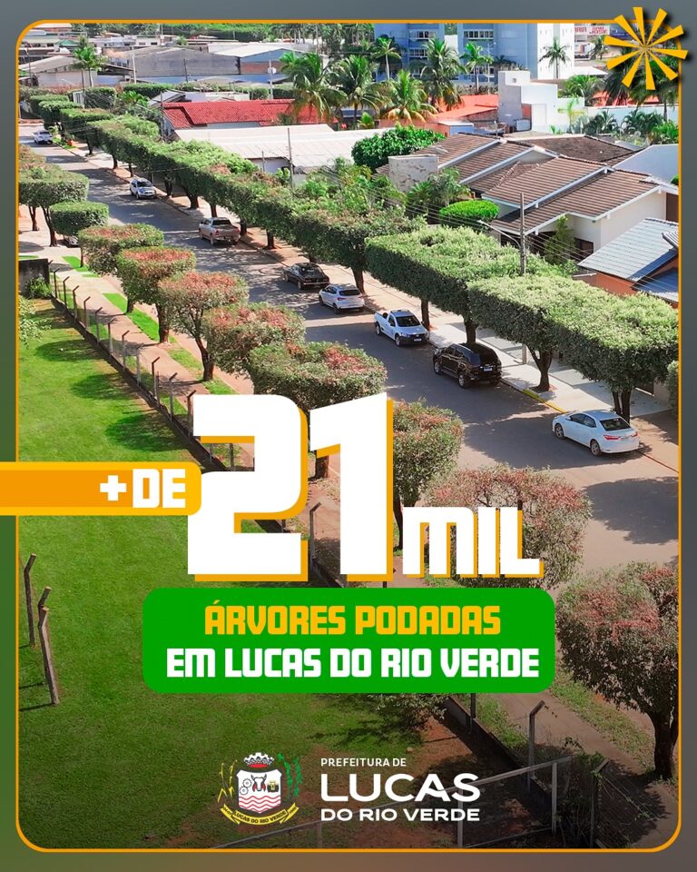 Cuidar da cidade também é cuidar da natureza!
Já são mais de 21 mil árvores pod…