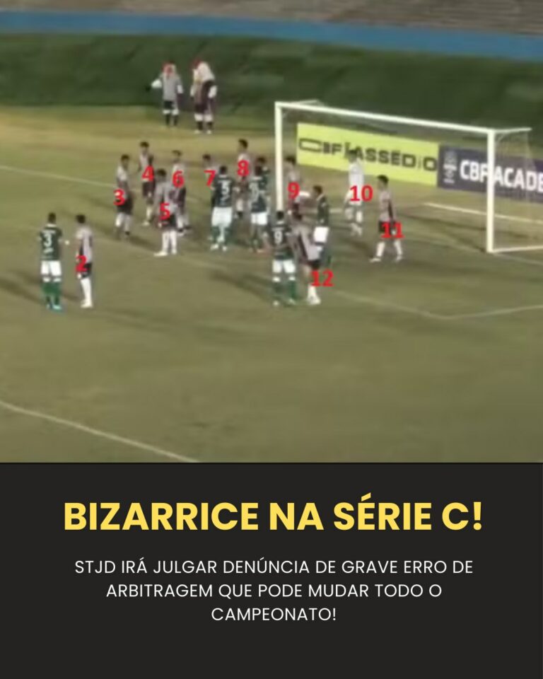 VIU ISSO? Série C pode ser paralisada por conta de erro bizarro de arbitragem

…
