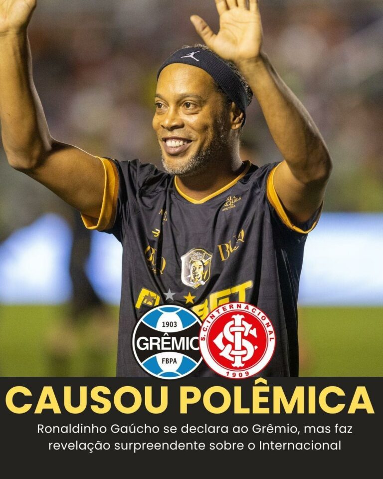 VISH!  Ronaldinho surpreende e confessa que… Ver mais
