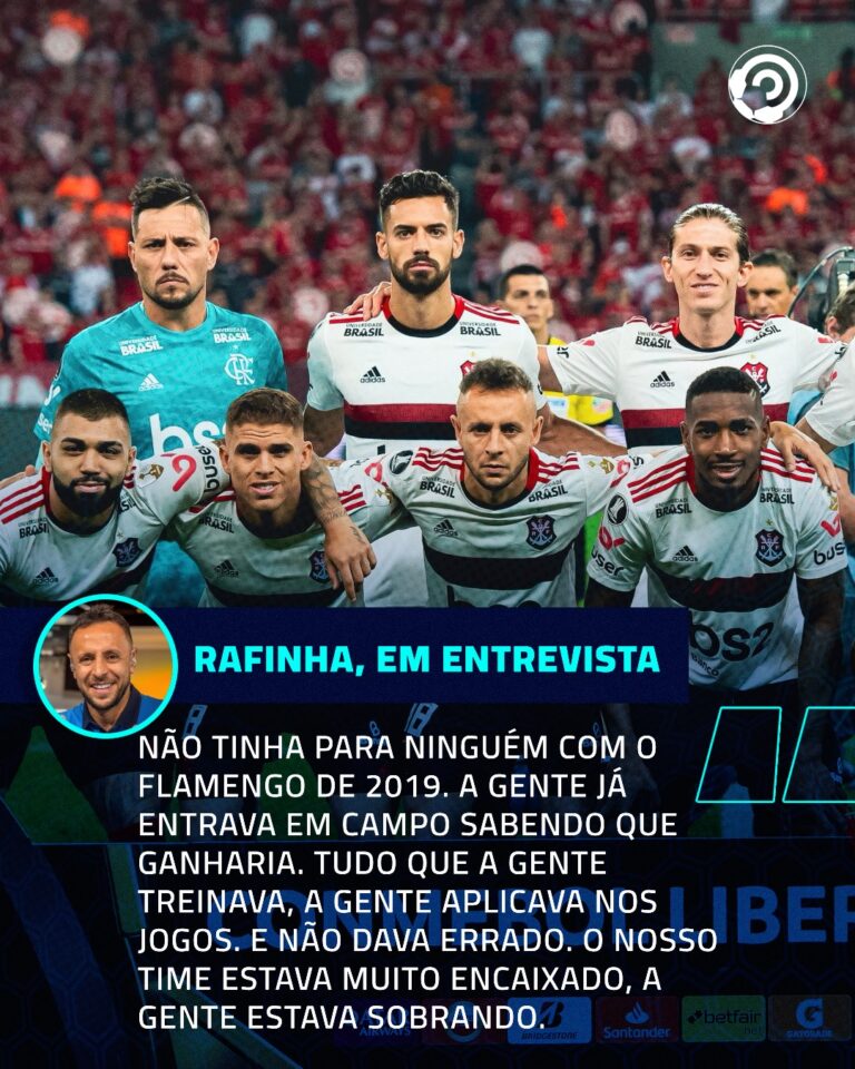Em entrevista, Rafinha relembrou o Flamengo de 2019.