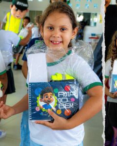 O Rota do Bem chegou à Escola Municipal São Cristóvão, em Lucas do Rio Verde, p…