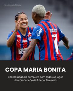 Copa Maria Bonita de futebol feminino define grupos e tabela de jogos