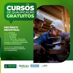 CONVITE – CURSOS DE QUALIFICAÇÃO GRATUITOS

A Prefeitura, por meio da Secretari…
