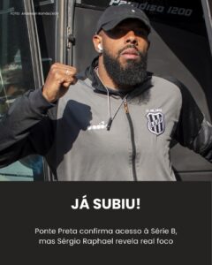 SUBIU! Ponte Preta confirma vaga, mas Sérgio Raphael ainda… Ver mais