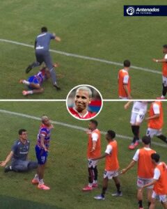 DEYVERSON SENDO DEYVERSON! O atacante do Fortaleza deu um carrinho em um membro…