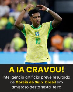A IA NUNCA ERRA! Veja a previsão para o jogo desta sexta-feira