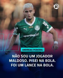 “FOI UM LANCE NA BOLA” Andreas Pereira comentou sobre o seu lance polêmico no C…