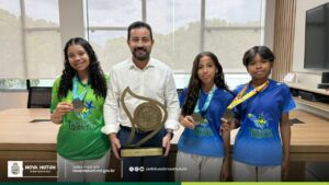 Prefeito celebra vitórias de jovens atletas de Nova Mutum nos Jogos Escolares Br…