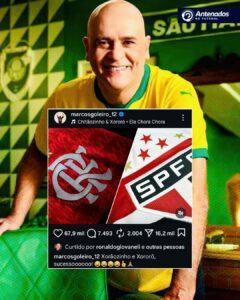 Marcos, ex-goleiro do Palmeiras provoca Flamengo e São Paulo em seu Instagram.