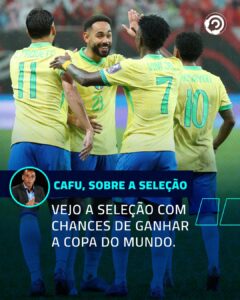 Cafu sobre a atual Seleção Brasileira de Carlo Ancelotti.
