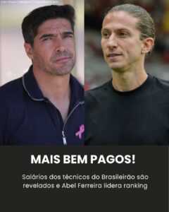 Salários dos técnicos da Série A do Brasileirão são revelados: veja quem lidera…