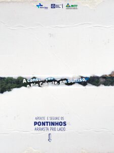 Segura os pontinhos e vai deslizando pro lado 

Parece só uma trend, mas é uma f…