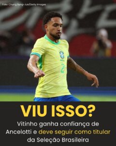 GOSTARAM? Ancelotti deve manter Vitinho como titular, mas…Ver Mais