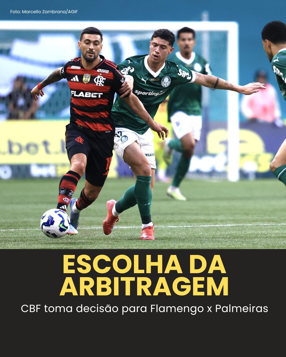 CBF decide que Flamengo x Palmeiras irá apitar o… Ver mais