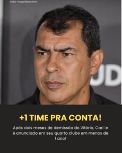 SAIU DO DESEMPREGO! Carille é anunciado por tradicional time do Brasileirão