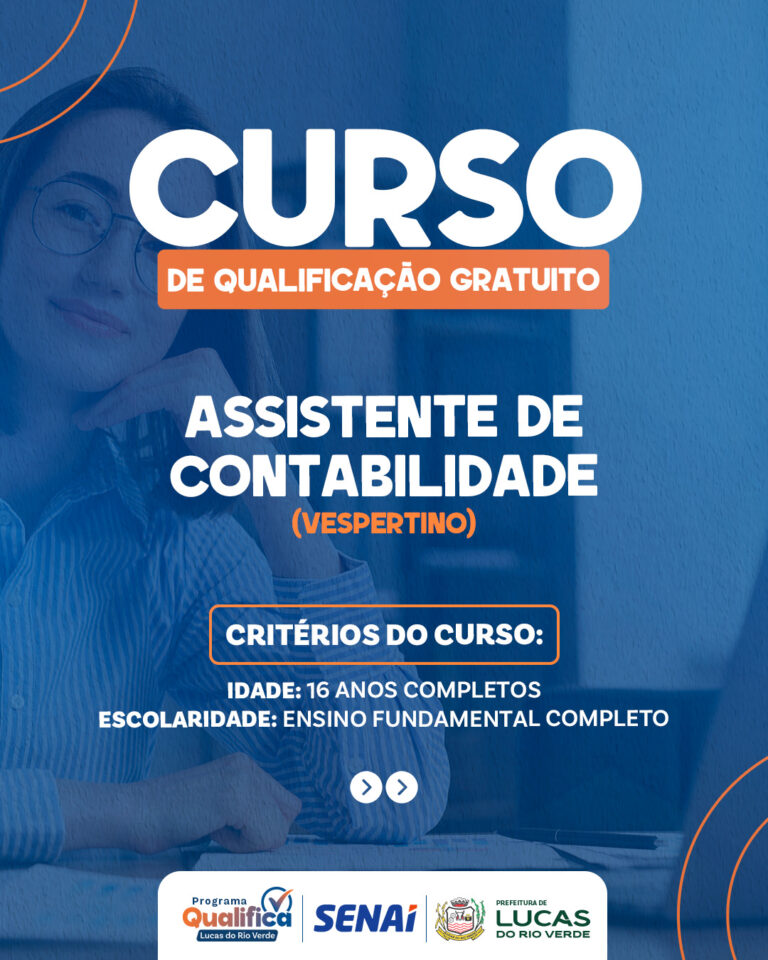Oportunidade em Lucas! Curso 100% GRATUITO!

Quer se qualificar para o mercado …