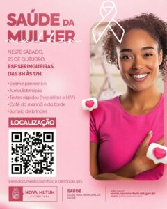 Campanha de Prevenção – Saúde da Mulher 
Atenção, mulheres mutuenses!
Neste sáb…