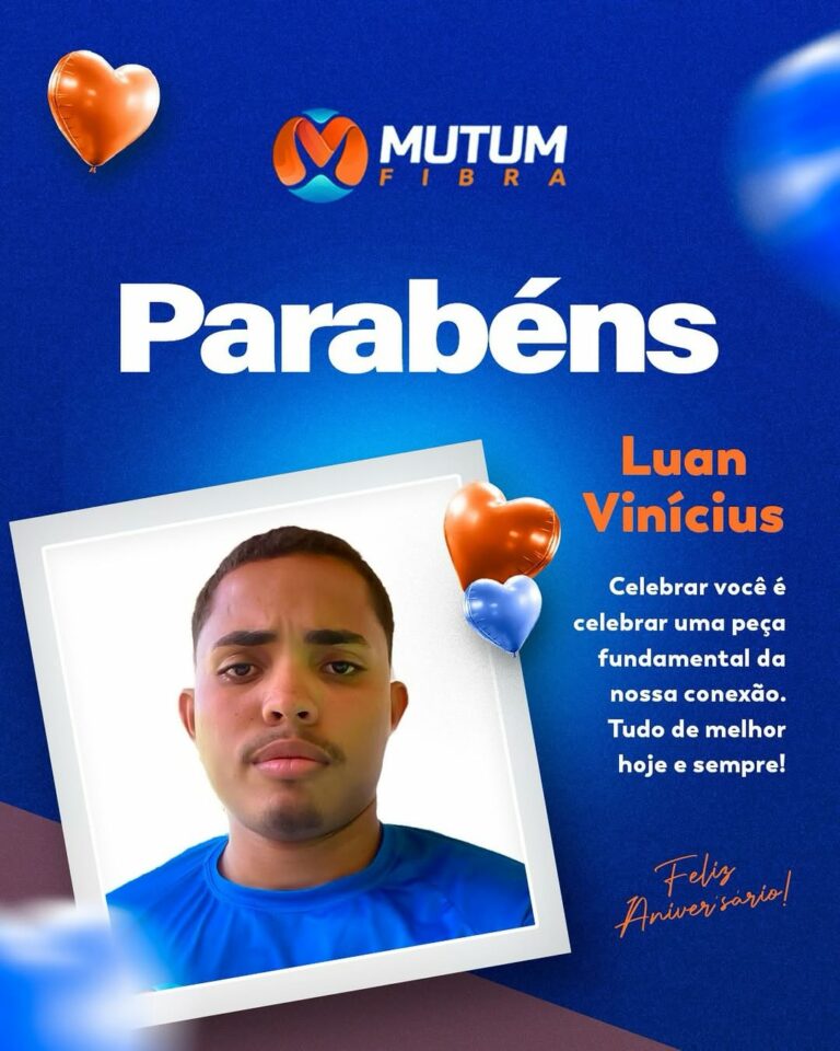 Feliz aniversário Luan, muitas felicidades e anos de vida