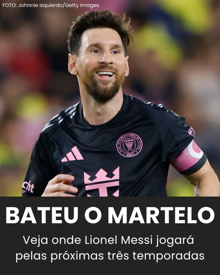 BATEU O MARTELO! Lionel Messi jogará pelos próximos três anos no… Ver mais