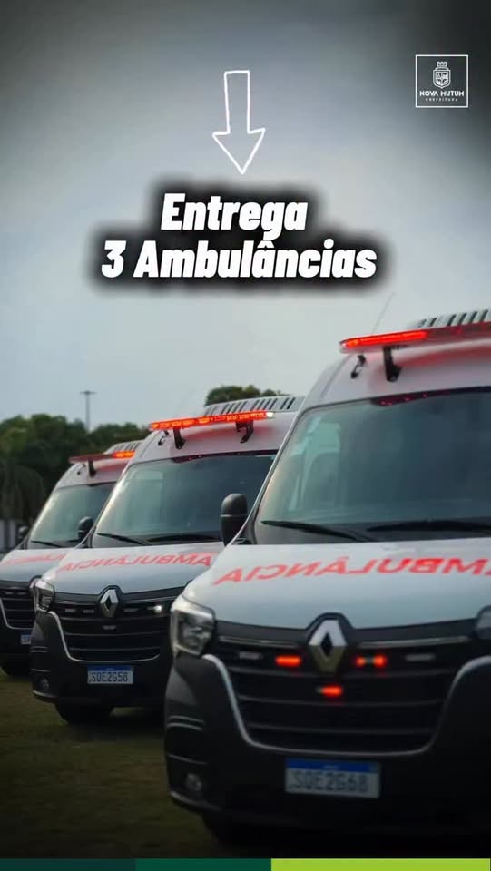 Nova Mutum reforça a frota da Saúde com três novas ambulâncias
A Prefeitura de…