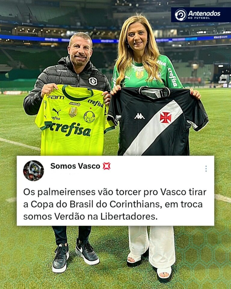 UNIÃO SINISTRA!  Os vascaínos estão fechados com o Palmeiras.