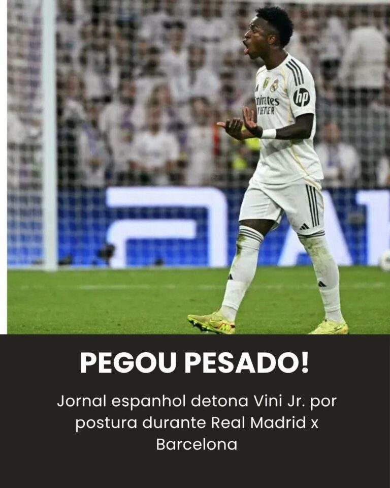 Jornal espanhol chama Vini de soberbo e também diz que ele é um…Ver mais