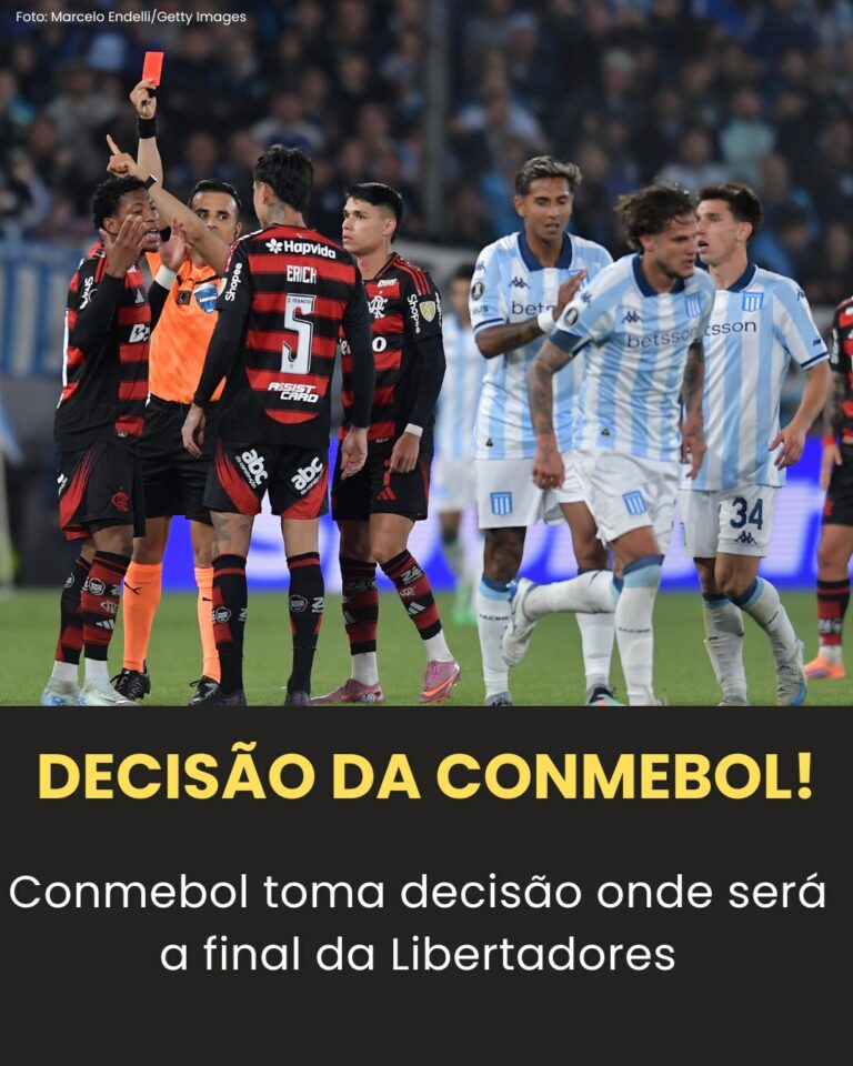 AGORA! Após classificação do Flamengo, Conmebol toma decisão sobre onde será a f…