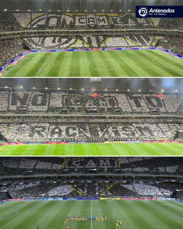 Simplesmente alguns mosaicos da torcida do Atlético-MG em jogos pela Sulamerica…