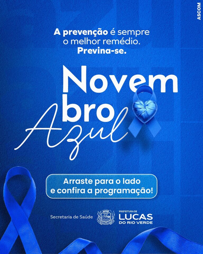 Novembro Azul: Cuidar da saúde também é atitude de homem!

A sua saúde é a noss…