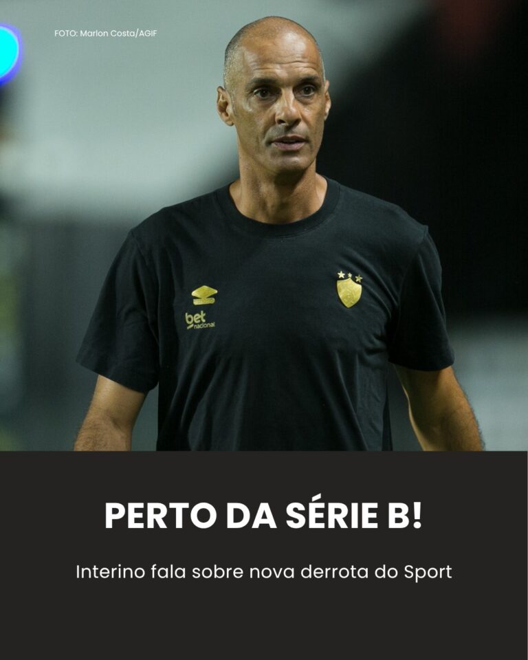 Perto de ser rebaixado, interino do Sport aponta… Ver mais