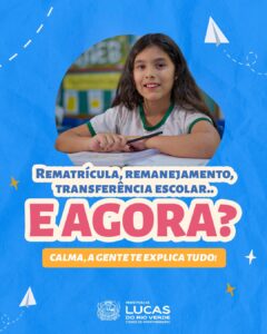 Rematrículas e Transferências na rede municipal de ensino para 2026! 

Pais e re…