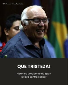 LUTO! Ex-presidente do Sport e campeão da Copa do Brasil, Milton Bivar… Ver ma…