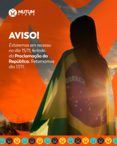 Informamos que estaremos em recesso no feriado de 15 de novembro.

Retornaremos …