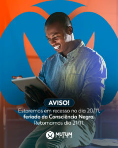 Informamos que estaremos em recesso no feriado de 20 de novembro.

Retornaremos …