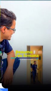 Bater na porta? Só se for pra avisar que o resumo da semana chegou no horário ce…