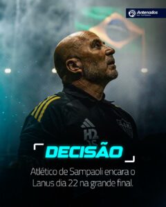 Atlético e Lanús se enfrentam no próximo sábado (22), às 17h, em jogo único da f…